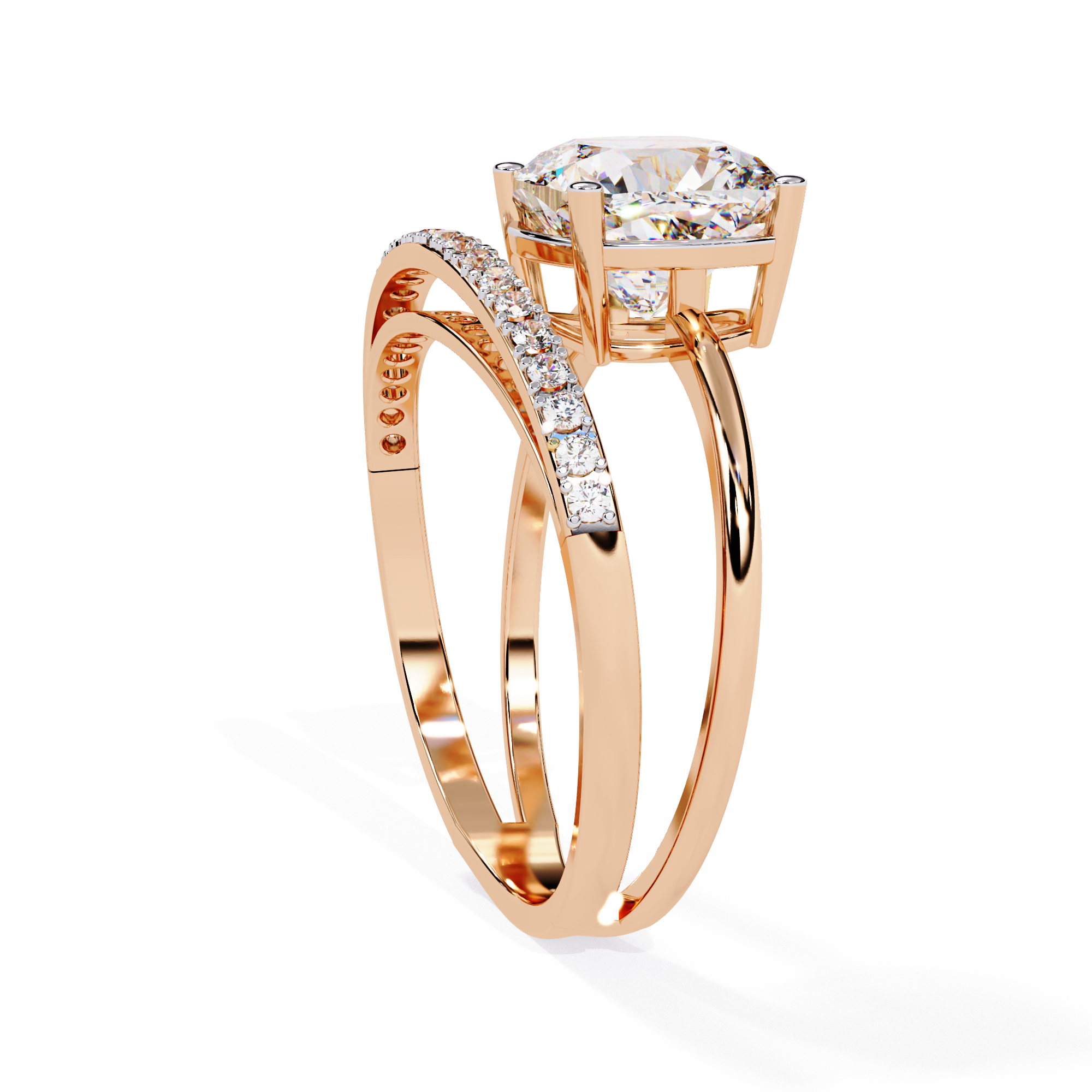 Solitairekart 2.41ct Classic Hidden Halo Natural Diamond Ring-H Color, VS1 Clarity